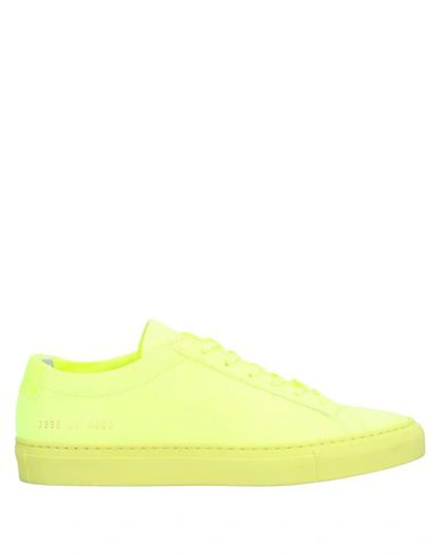 Shop Common Projects Sneakers In Yellow