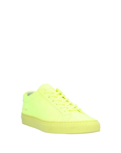 Shop Common Projects Sneakers In Yellow