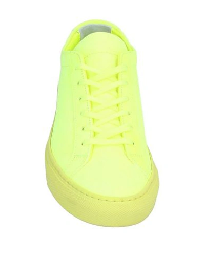 Shop Common Projects Sneakers In Yellow