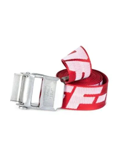 Shop Off-white 2.0 Industrial Logo Belt In Red White