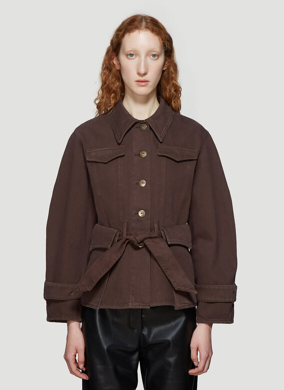 nanushka denim jacket