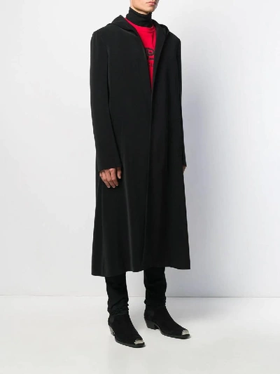 Shop Balenciaga Hooded Oversized Coat