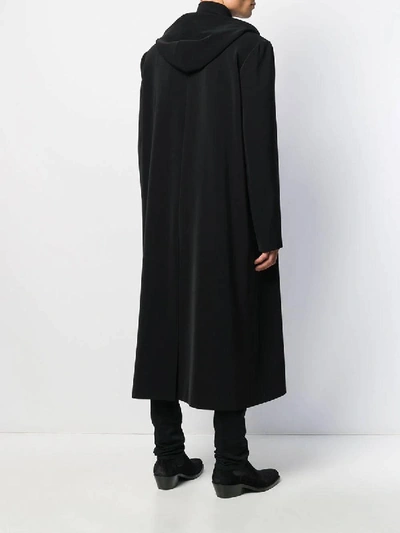 Shop Balenciaga Hooded Oversized Coat