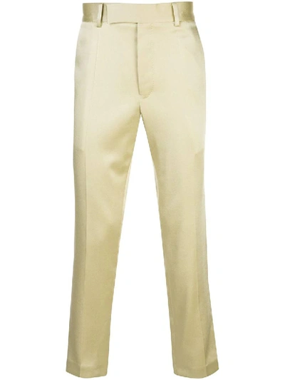 Shop Haider Ackermann Tailored Fit Trousers In Yellow