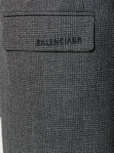 Shop Balenciaga Grey Boxy Blazer