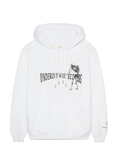 Shop Off-white X Undercover Skeleton And Apple Reversable Hoodie White