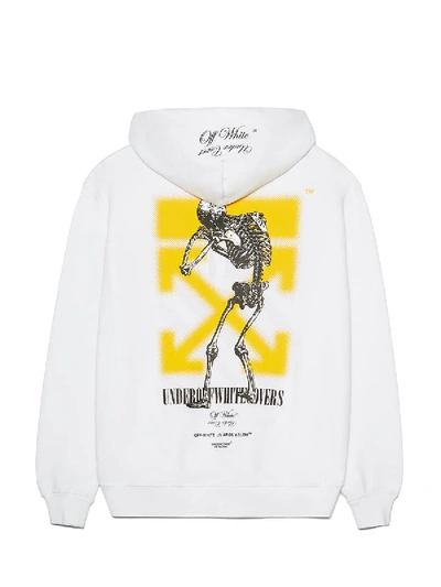 Shop Off-white X Undercover Skeleton And Hands Reversable Zipped Hoodie