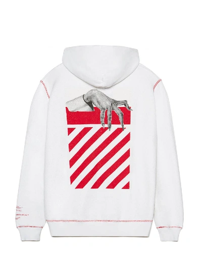 Shop Off-white X Undercover Skeleton And Hands Reversable Zipped Hoodie