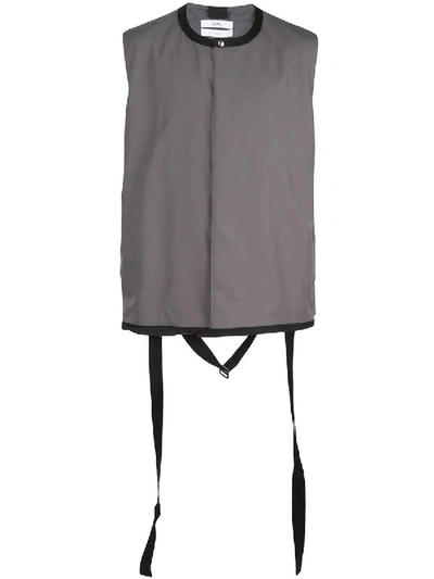 Shop Oamc Woven Lithium Vest In Grey