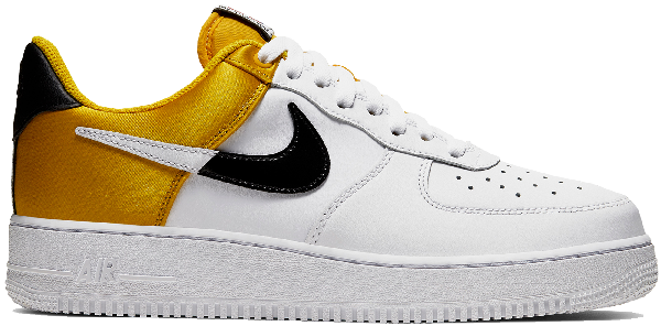 white black and gold air force 1