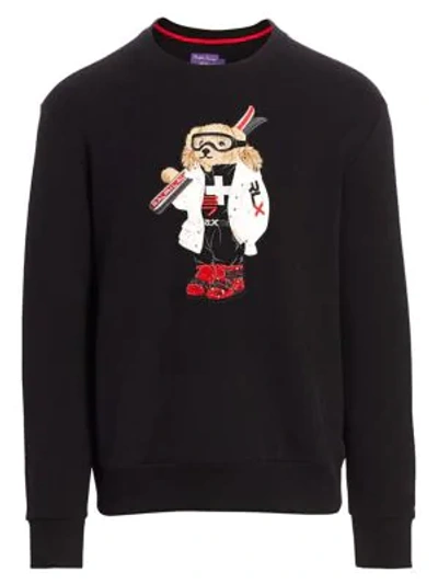 Shop Ralph Lauren Ski Bear Sweatshirt In Classic Black