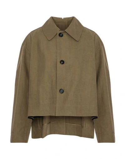 Shop Marni Full-length Jacket In Military Green