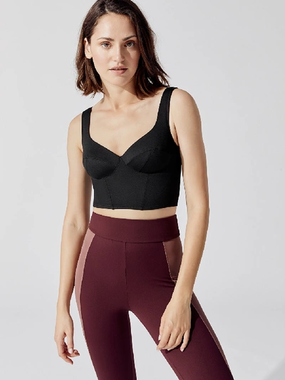 Shop Ernest Leoty Jade Crop Top In Black