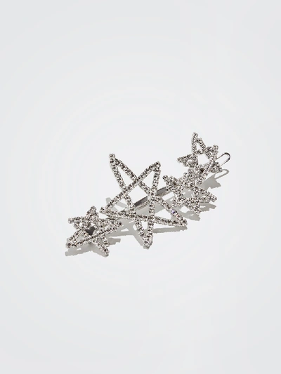 Shop Lelet Ny Seeing Stars Petite Barrette In Rhodium Plated Brass