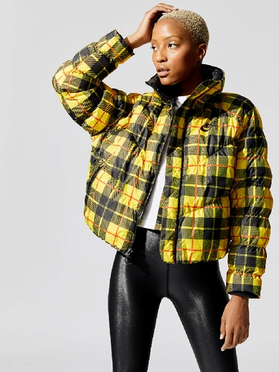 Shop Nike Women's Printed Jacket In Chrome Yellow