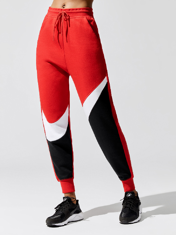 red nike pants womens