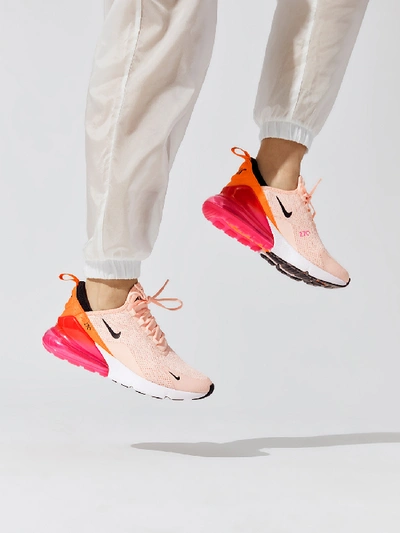 Nike Women's Air Max 270 Low-top Sneakers In Washed Coral,black-laser- fuchsia-orange Peel | ModeSens