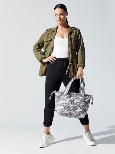 Shop Mz Wallace Medium Sutton In Light Gray Camo