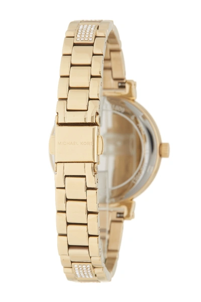 Shop Michael Michael Kors Women's Sofie Crystal Flower Bracelet Watch, 36mm