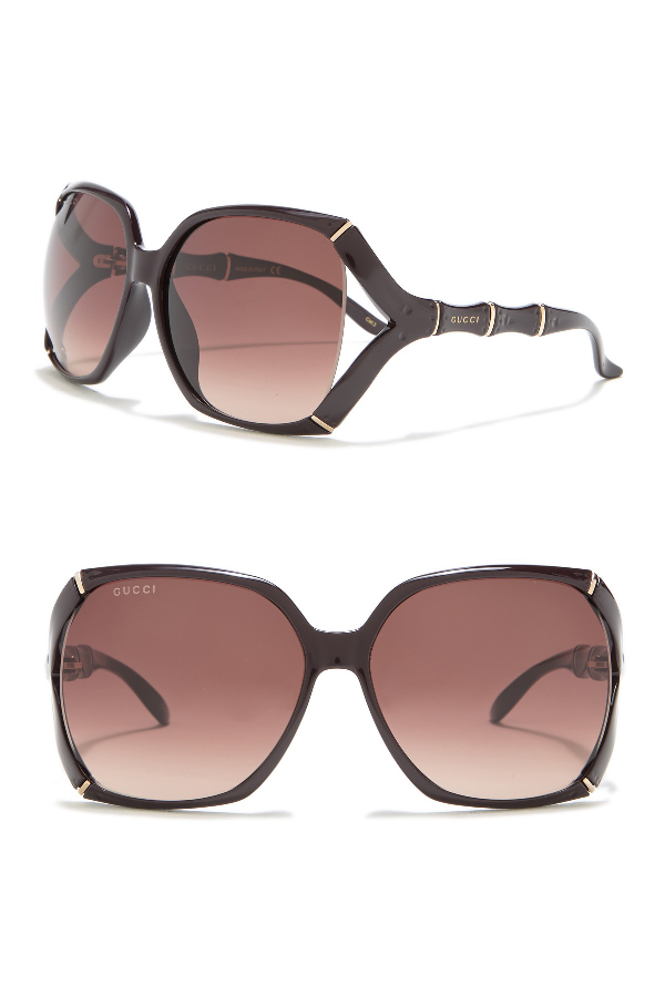 gucci 58mm oversize square sunglasses