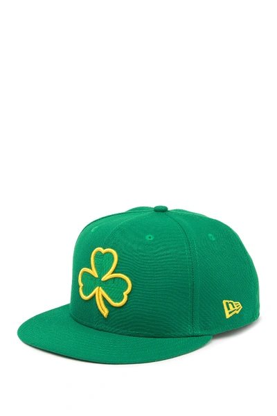 Shop New Era Nba Boston Celtic 9fifty Snapback Hat In Green