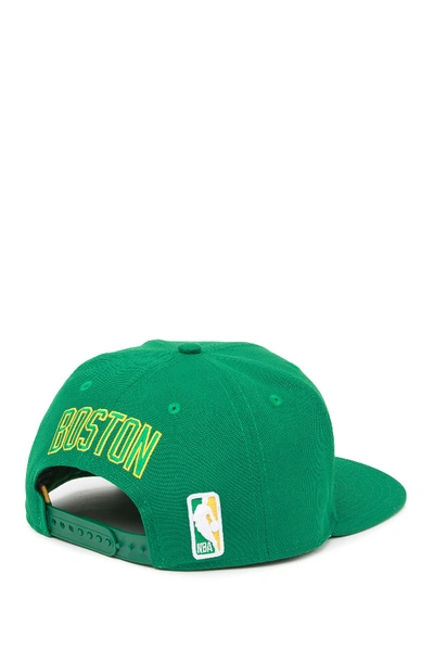 Shop New Era Nba Boston Celtic 9fifty Snapback Hat In Green