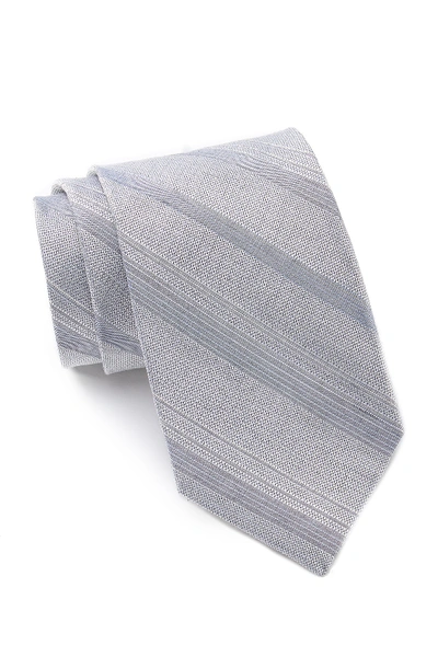 Shop Calvin Klein Denim Pack Stripe Tie In Grey