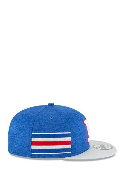 Shop New Era Nfl '18 9fifty New York Giants Sideline Home Snapback Hat In Blue
