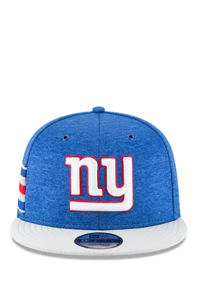 Shop New Era Nfl '18 9fifty New York Giants Sideline Home Snapback Hat In Blue