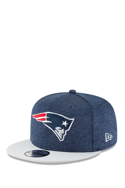 Shop New Era Nfl '18 9fifty New England Patriots Sideline Home Snapback Hat In Dk Blue