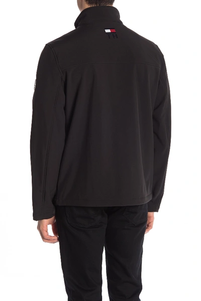 Shop Tommy Hilfiger Colorblock Zip Front Jacket In Black