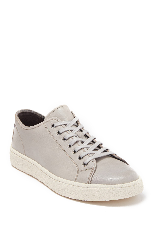 john varvatos leather sneakers