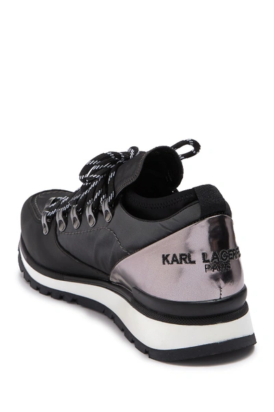 Shop Karl Lagerfeld Low Top Hiker Sneaker In Grey