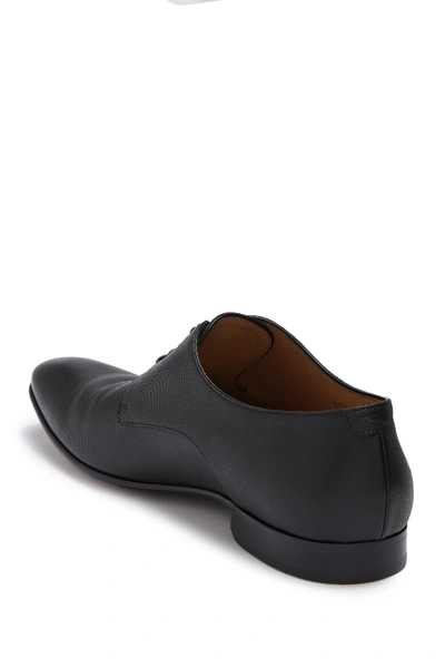 Shop Hugo Boss Prindo Leather Derby In Blk