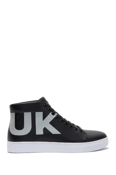 Shop French Connection Triomphe High Top Sneaker In Black