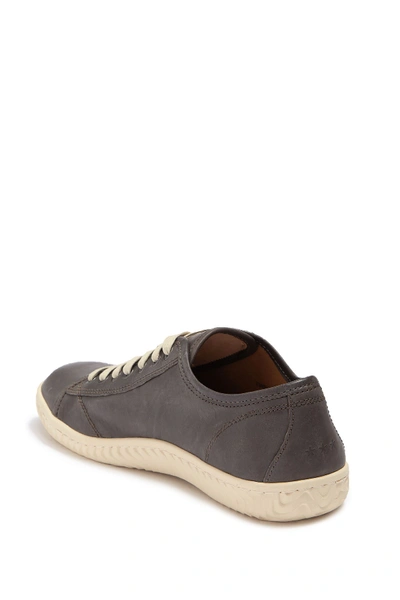 Shop John Varvatos Star H Leather Sneaker In Lead