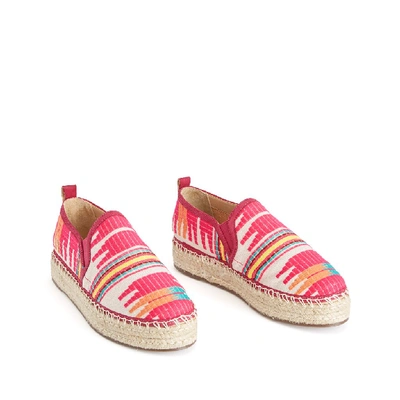 Shop Schutz Fadia Flat Espadrille In Pink Aztec Multi