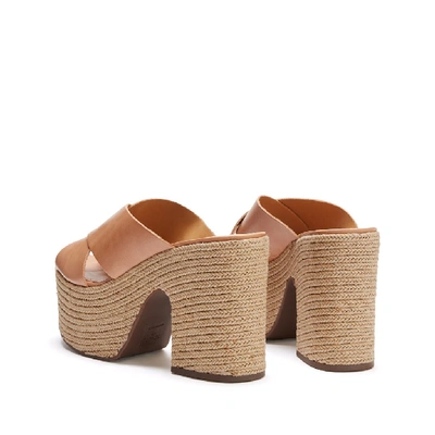 Shop Schutz Lora Wedge Slide In Honey Beige