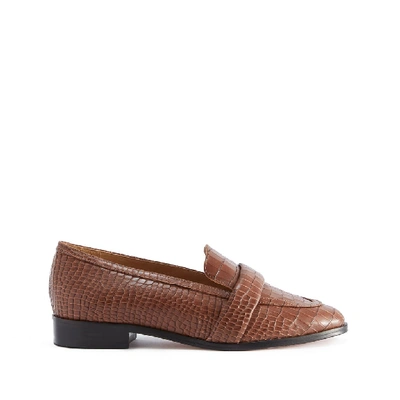 Shop Schutz Romina Flat In Castanho Brown