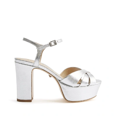 Shop Schutz Keefa Sandal In Prata Silver