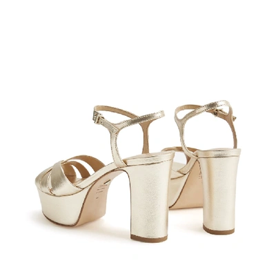 Shop Schutz Keefa Sandal In Platina Gold