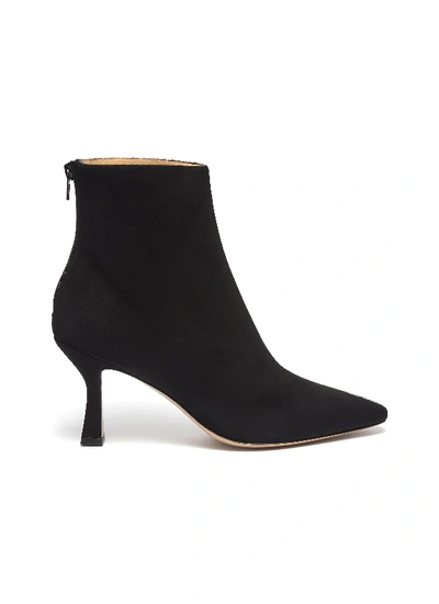 Shop Fabio Rusconi 'como' Suede Panel Snake-embossed Leather Ankle Boots In Black