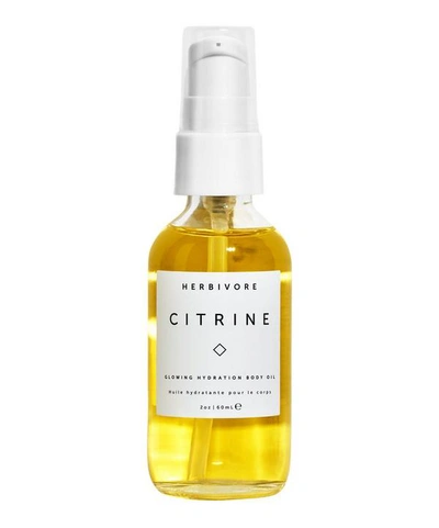 Shop Herbivore Citrine Body Oil 60ml In White