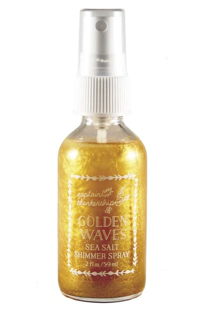 Shop Captain Blankenship Golden Waves Sea Salt Shimmer Spray, 4 oz