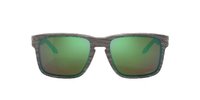 Shop Oakley Man Sunglass Oo9102 Holbrook™ Woodgrain Collection In Prizm Shallow Water Polarized