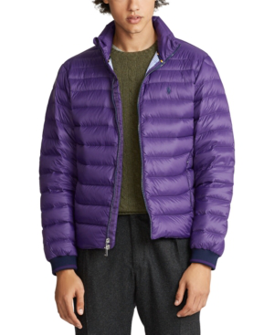 purple polo jacket