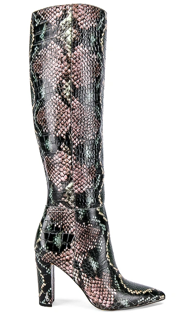 Shop Sam Edelman Raakel Boot In Wintergreen Multi Snake