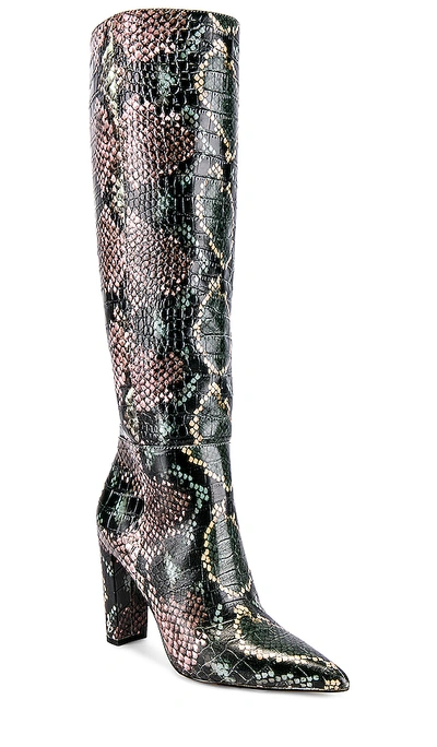 Shop Sam Edelman Raakel Boot In Wintergreen Multi Snake