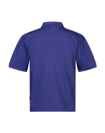 Shop Ami Alexandre Mattiussi Polo Shirt In Purple