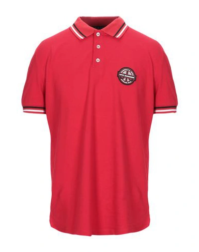 Shop Love Moschino Polo Shirt In Red